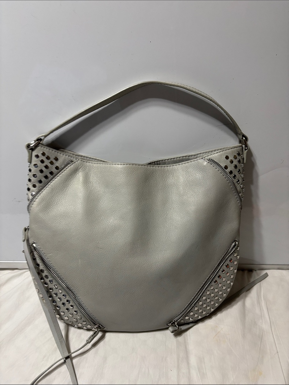 She+Lo Shoulder Bag with studs and tassel. EUC